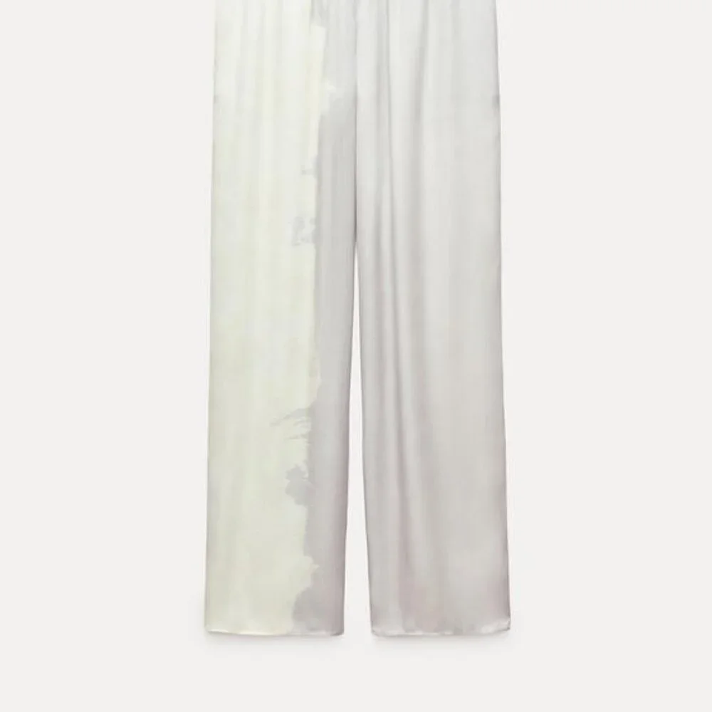 ZARA TIE DYE PRINTED PAJAMA-STYLE PANTS - MEDIUM - Picture 2 of 9